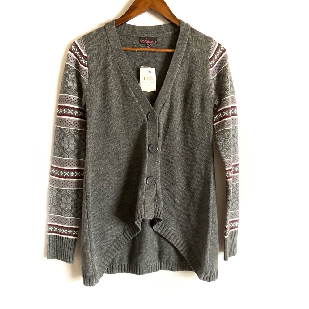 Takeout great high low Christmas sweater size M